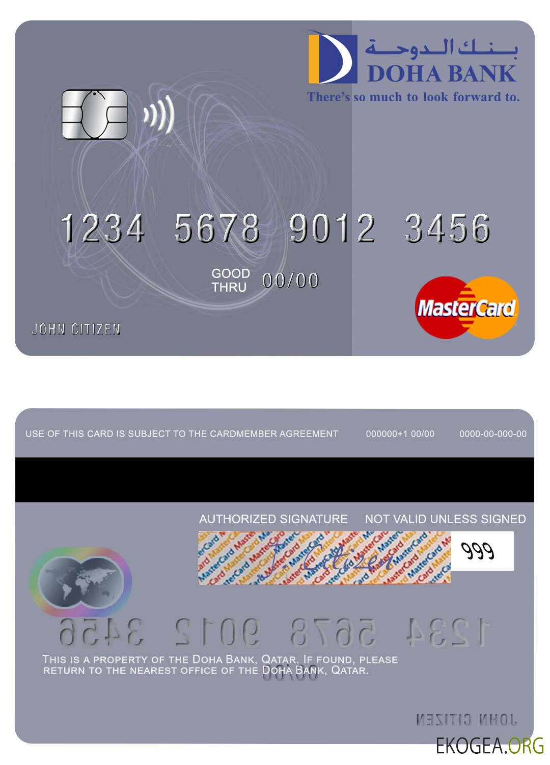 Carte Mastercard de la Qatar Doha Bank